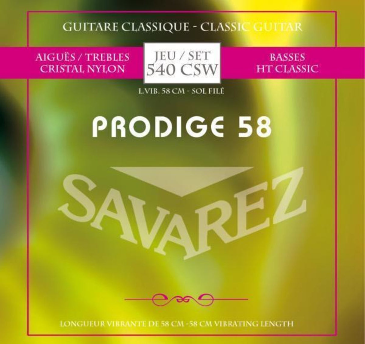 Savarez Strings for classic guitar Prodige 38 Children's Guitar - 3/4-7/8 Nylon Gw (540CSW)