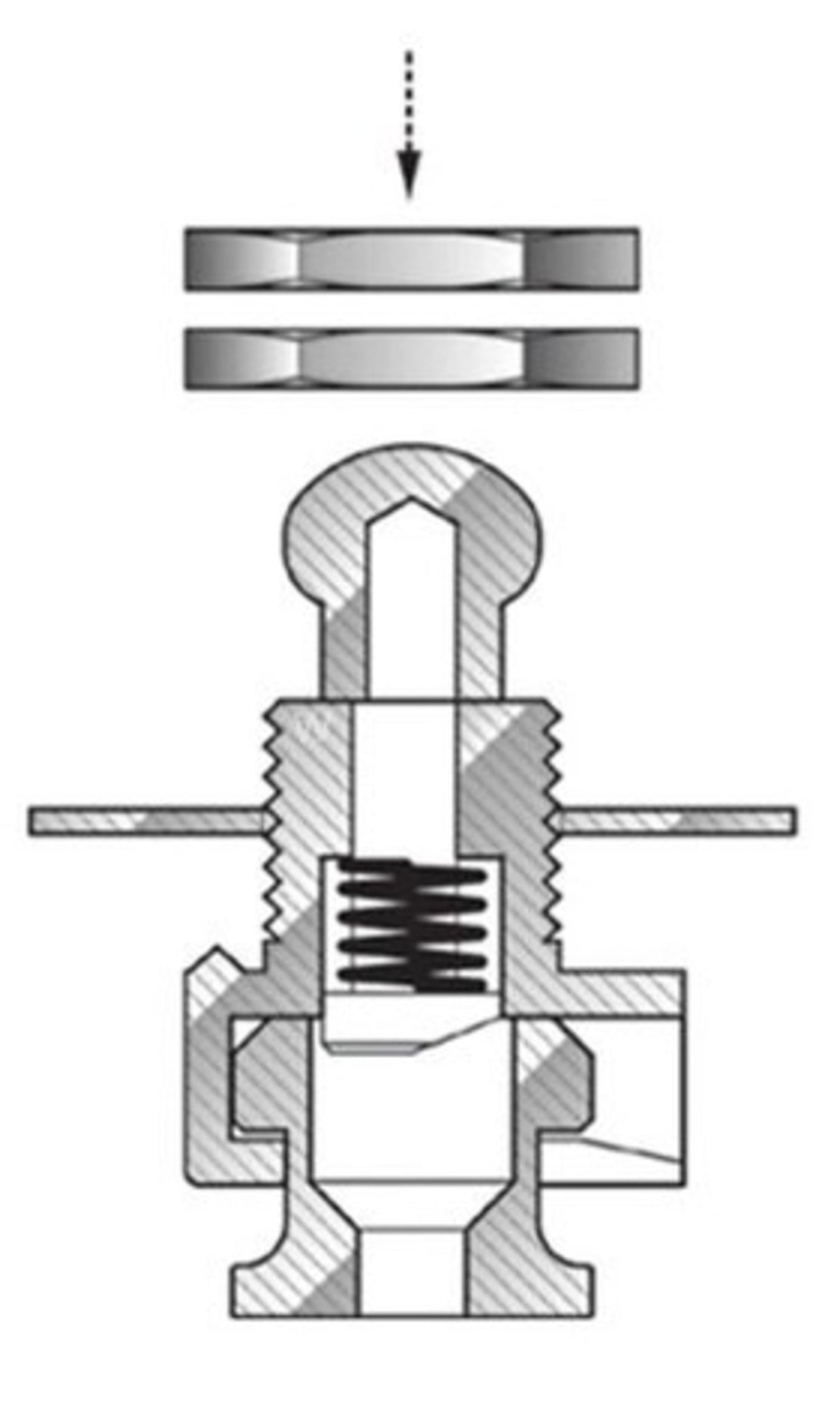 GEWA Safety belt F&S Security Lock - Gold-plated (Set+)