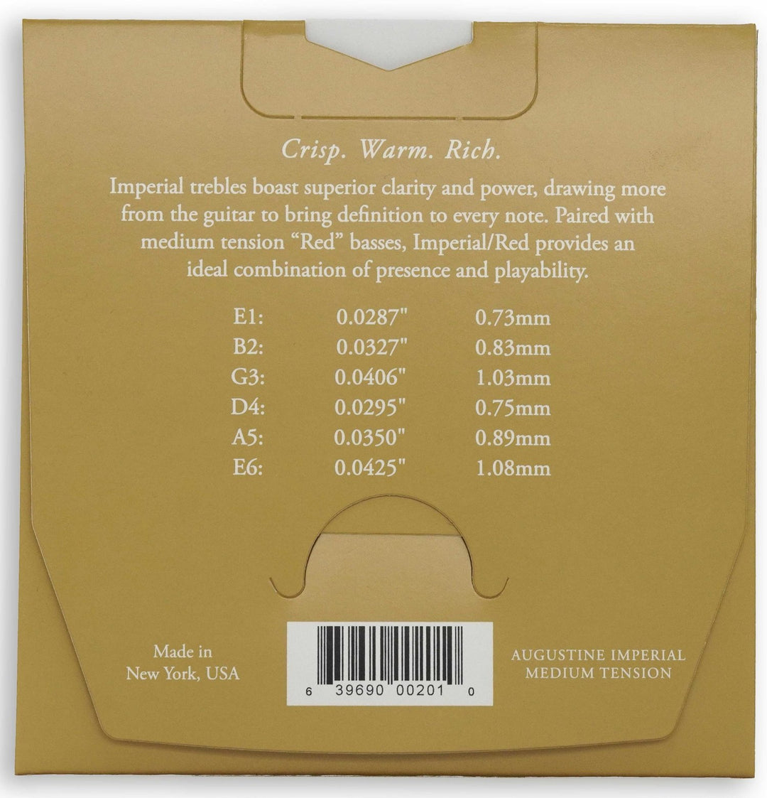 Augustine Strings for classic guitar Imperial Crystal Nylon medium - Set Imperial Black (medium/low)
