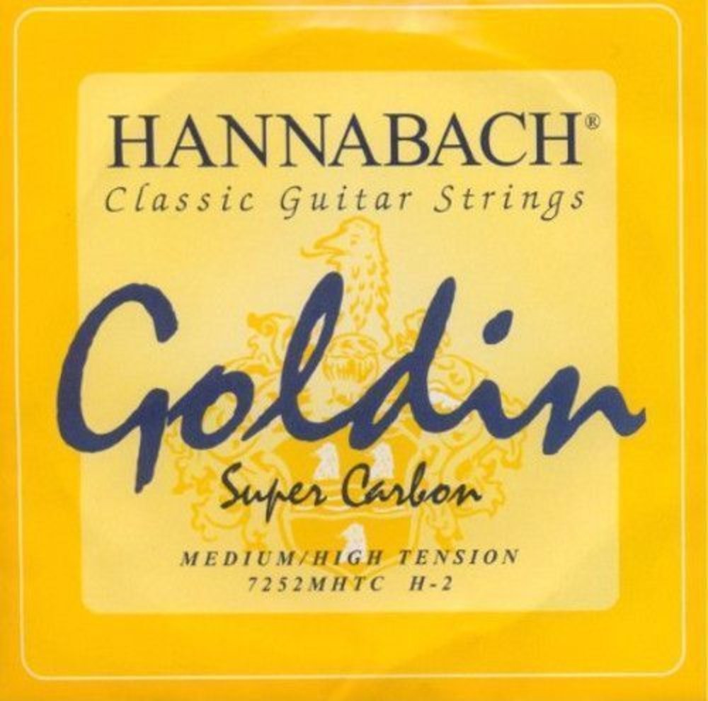 Hannabach 725 H/B2 diskantstreng, klassisk guitar, medium/high tension