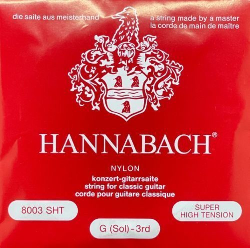 Hannabach 800 G3 diskantstreng til klassisk guitar, super high tension