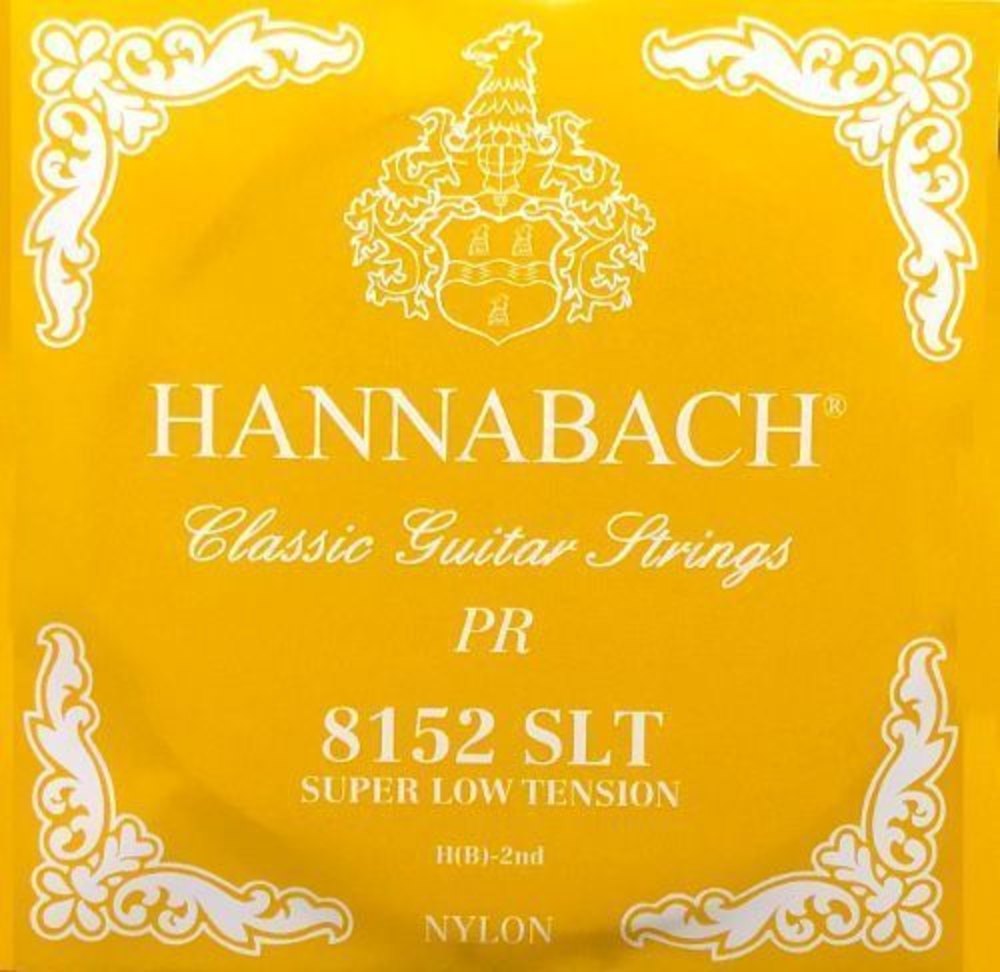 Hannabach 815 H/B2 diskantstreng, klassisk guitar, super low tension