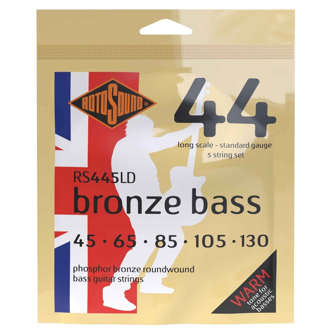 Rotosound Strings for acoustic bass Bronze Bass 44 - Set 5-string Standard 45-130 (RS445LD)