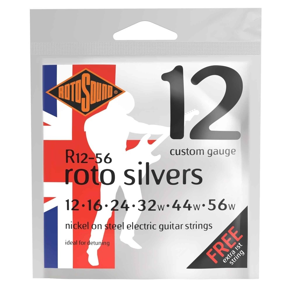Rotosound Roto Silvers R12-56 elguitarstrenge 12-56