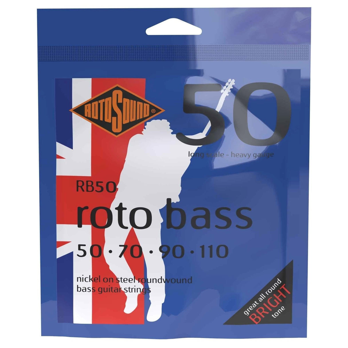 Rotosound E-Bass Strings Roto Bass - Set 4-string Nickel Heavy 50-110 (RB50)