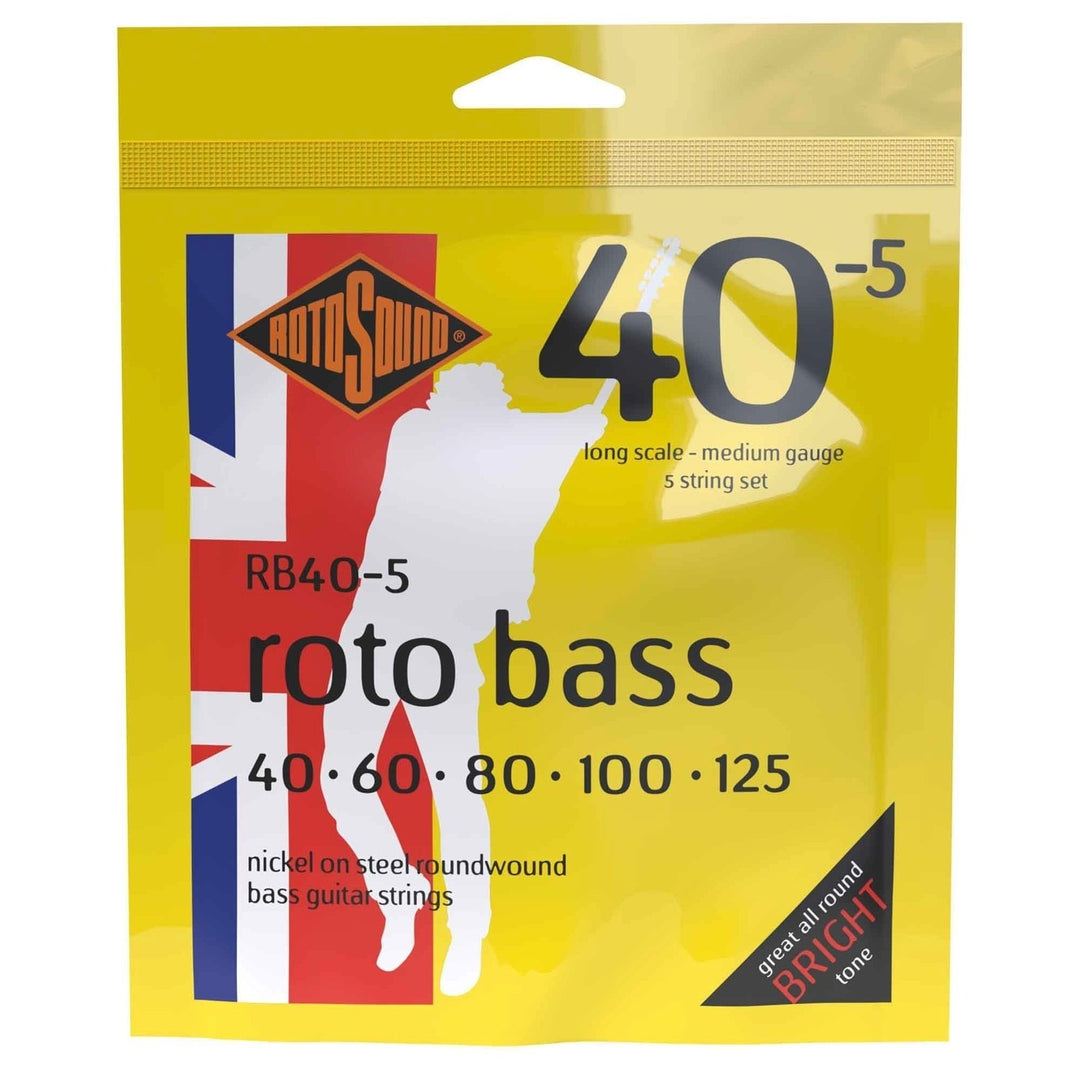 Rotosound E-Bass Strings Roto Bass - Set 5-string Nickel Standard 40-125 (RB40-5)