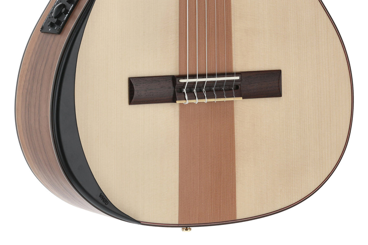 Manuel Rodriguez Electro-acoustic Café Cortado Cutaway - Curly Walnut (satin)