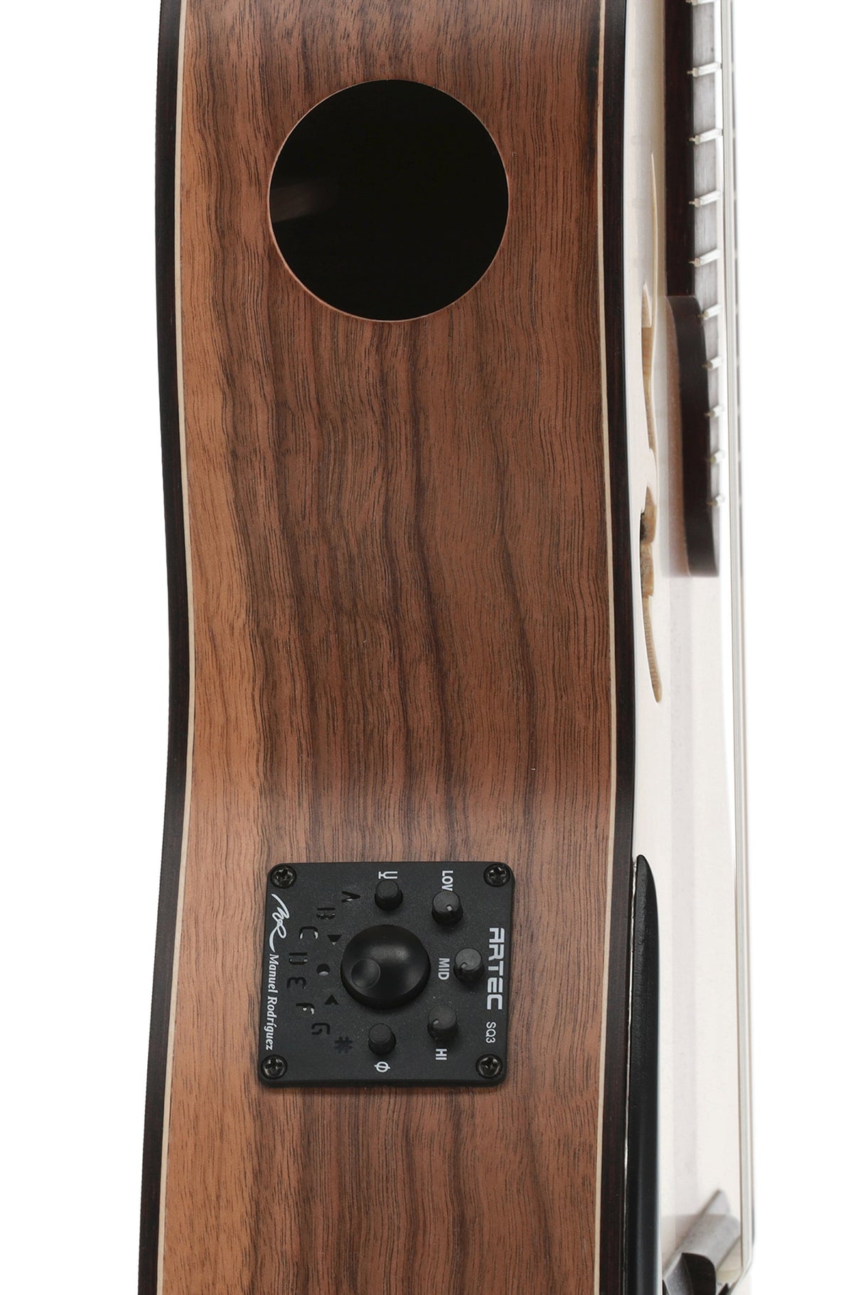 Manuel Rodriguez Electro-acoustic Café Cortado Cutaway - Curly Walnut (satin)