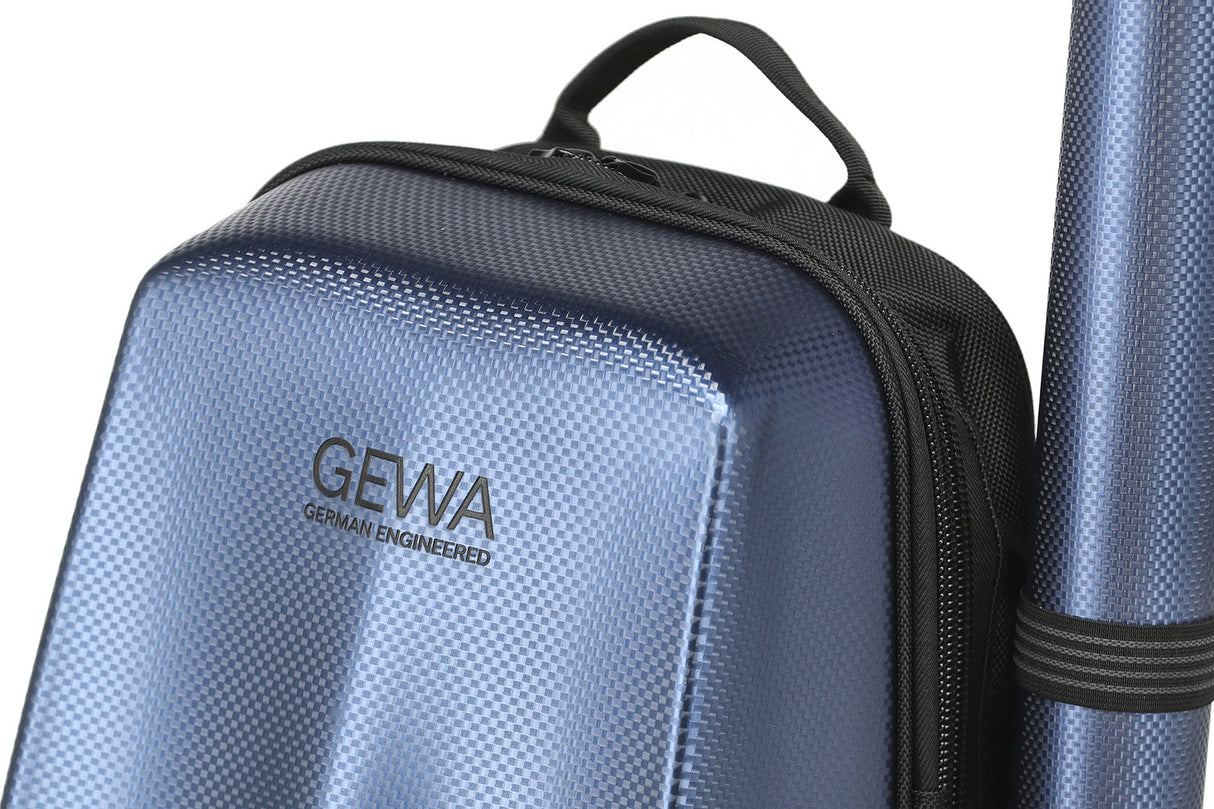 GEWA Rucksack for violin case Space Bag - Blue 4/4 - 3/4 (33 x 67 (with bow case 79 ) x 19 cm)