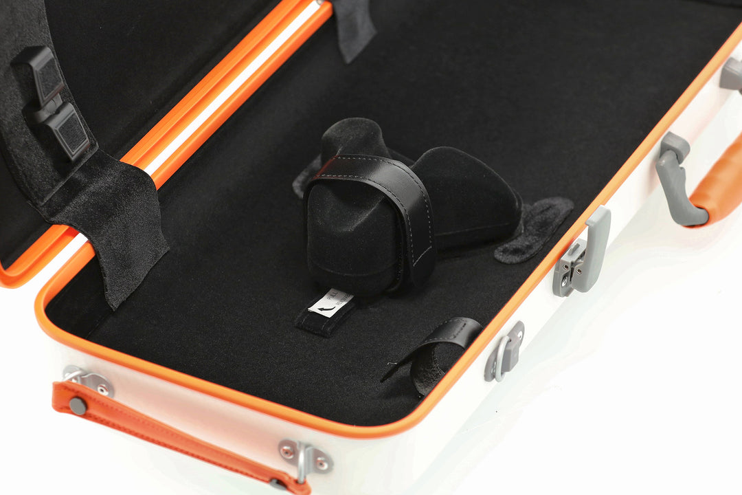 PURE GEWA Violin case Polycarbonate FUN - 4/4 - 1/2 (White / Blacj)