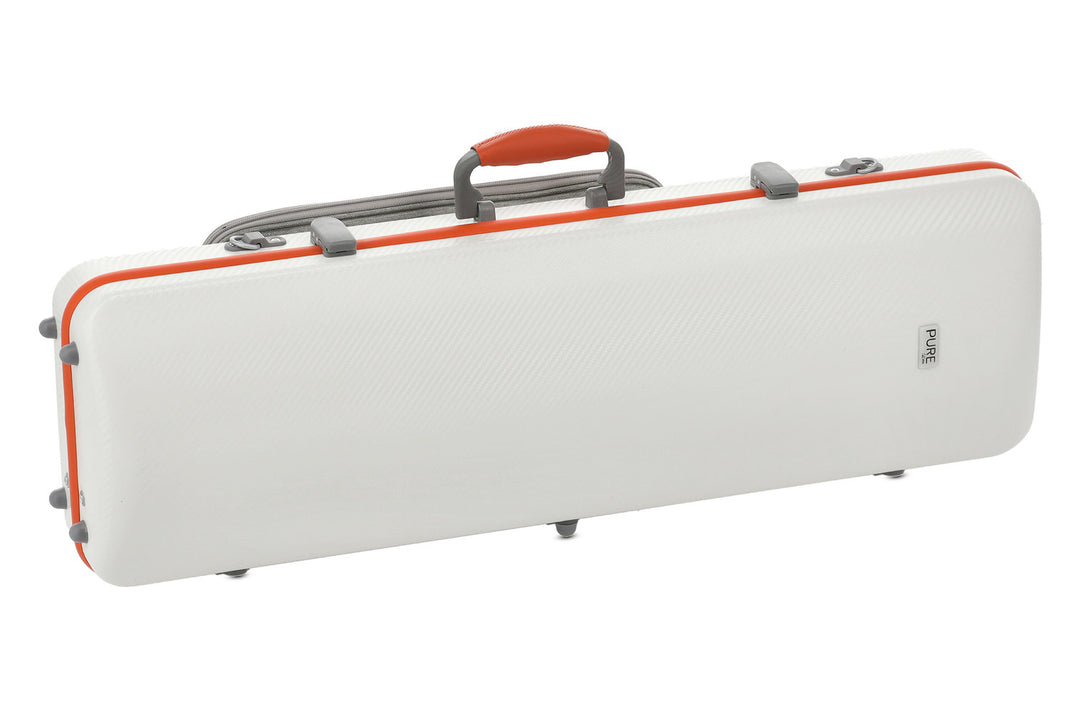 PURE GEWA Violin case Polycarbonate FUN - 4/4 - 1/2 (White / Blacj)