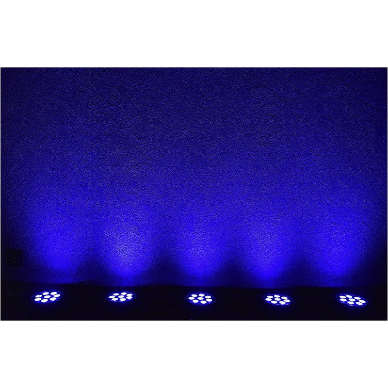 LIGHT4ME PENTA PAR 8x12W MKII RGBWA LED slank