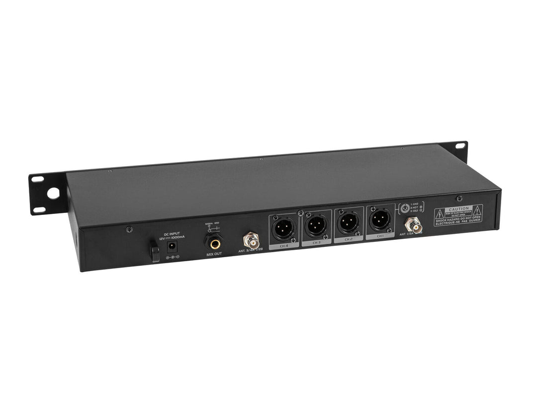 OMNITRONIC UHF-604 4-channel Wireless Mic System 520-554 MHz