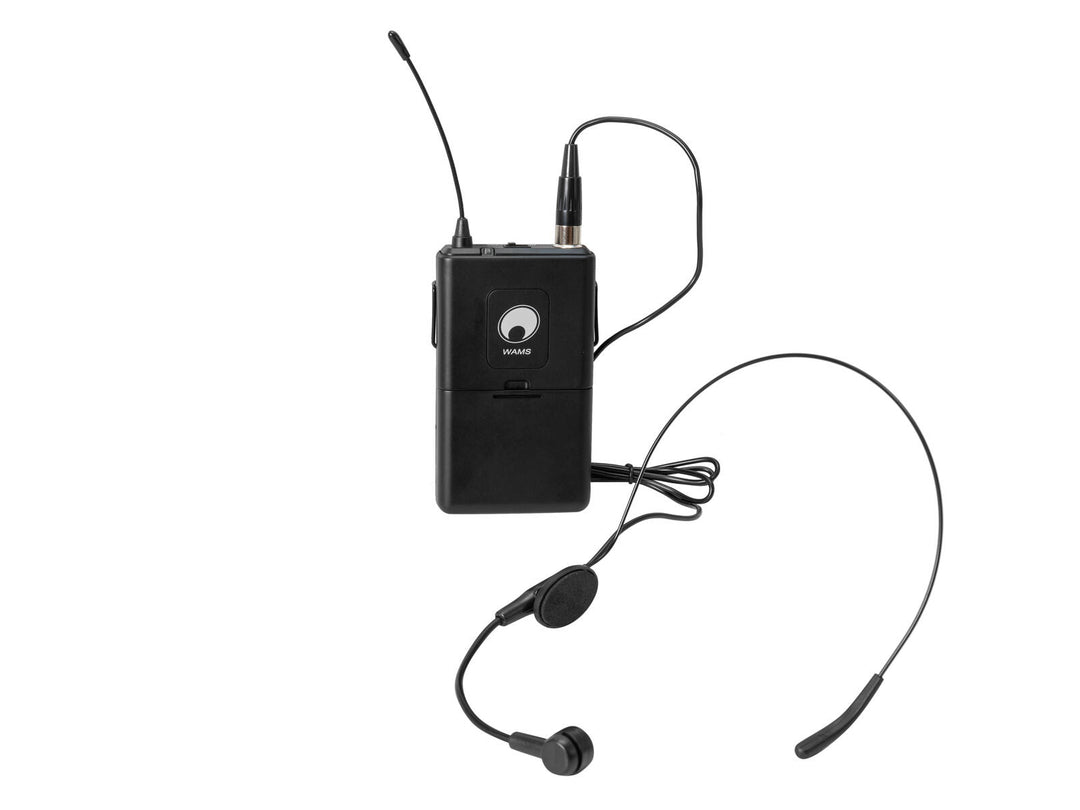 OMNITRONIC Set WAMS-12BT2 + 2x Bodypack Transmitter + 2x Headset