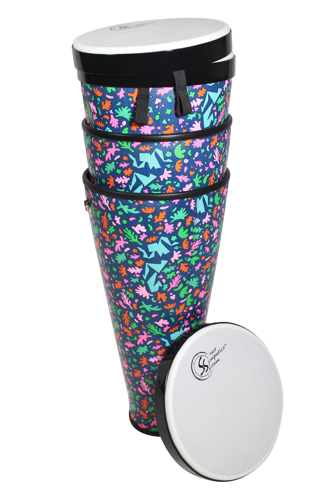 Toca Hand drum Sympatico Nesting Ashiko - TSSNA-3PCAD-FP (Set of 3 pieces)
