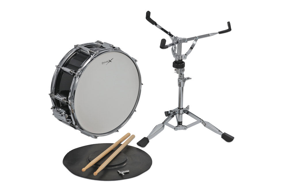 Basix startsæt med 14" x 5,5" lilletromme, stativ til siddende spil
