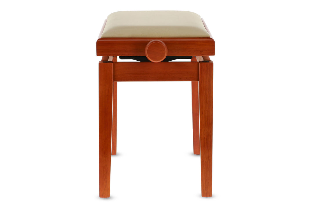 GEWA Piano bench Deluxe - Cherry tree matt (Beige seat)