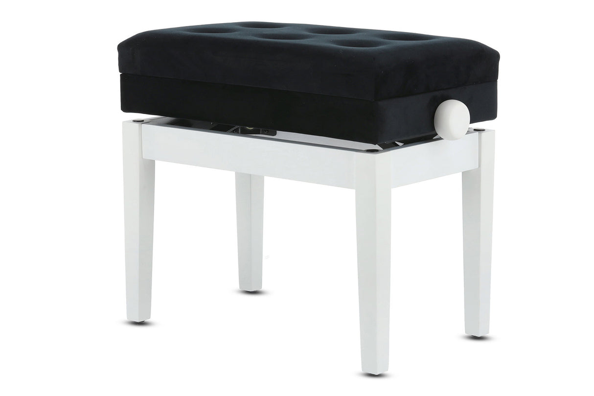 GEWA Piano bench Deluxe Compartment - White matt