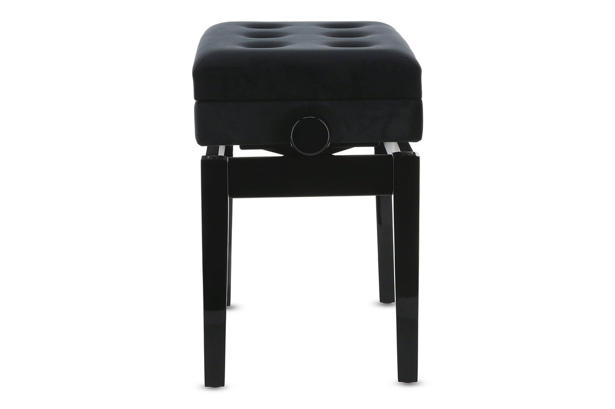 GEWA Piano bench Deluxe Compartment - Black highgloss