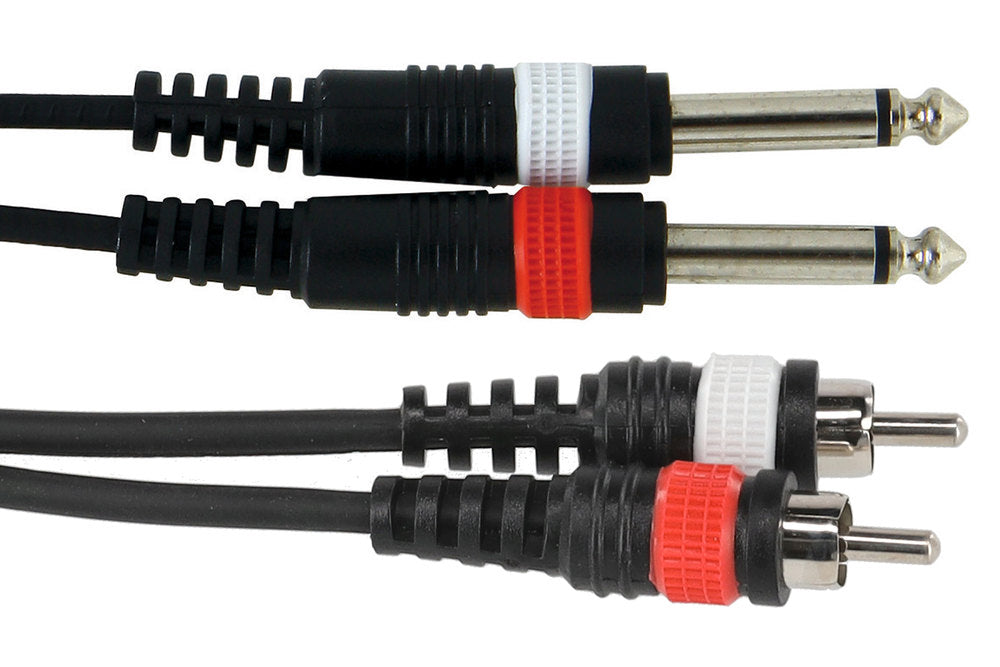 GEWA Basic Line dobbeltkabel 6 m, 2 x jack til 2 x cinch