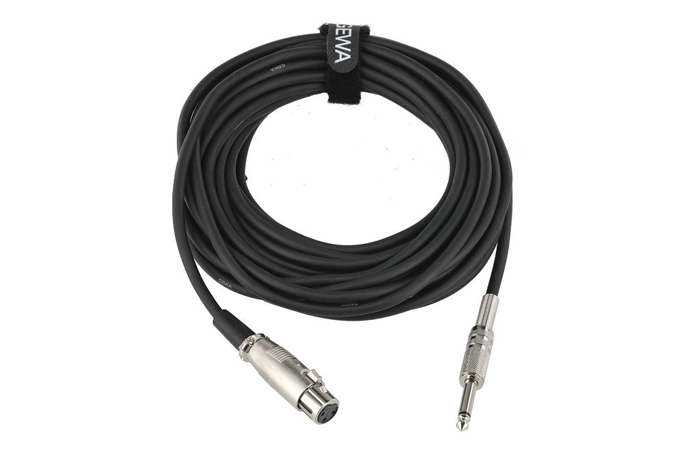 GEWA Basic Line mikrofonkabel 9 m, XLR-hun til mono-jack
