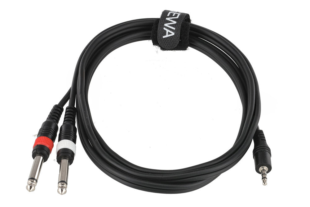 GEWA Basic Line Y-kabel 1,5 m, 3,5 mm minijack til 2 x mono-jack