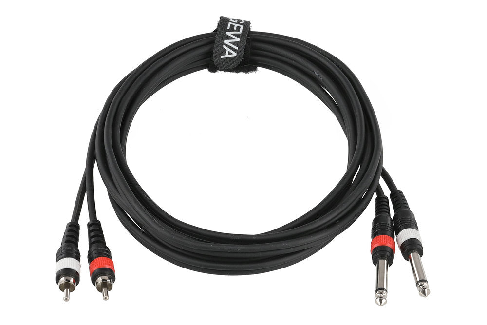 GEWA Basic Line dobbeltkabel 3 m, 2 x jack til 2 x cinch