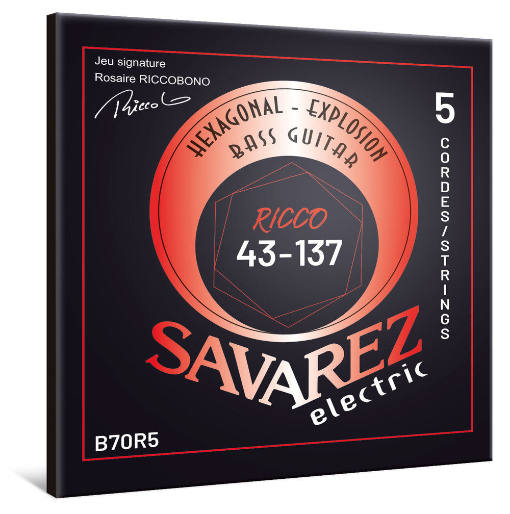 Savarez B70R5 Hexagonal Explosion 5-strengede basstrenge, Ricco