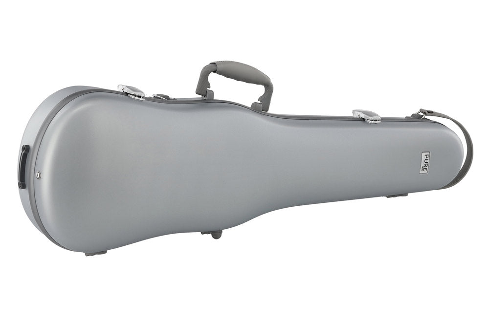 GEWA Polycarbonate formkasse til violin 1/2-4/4, sølv