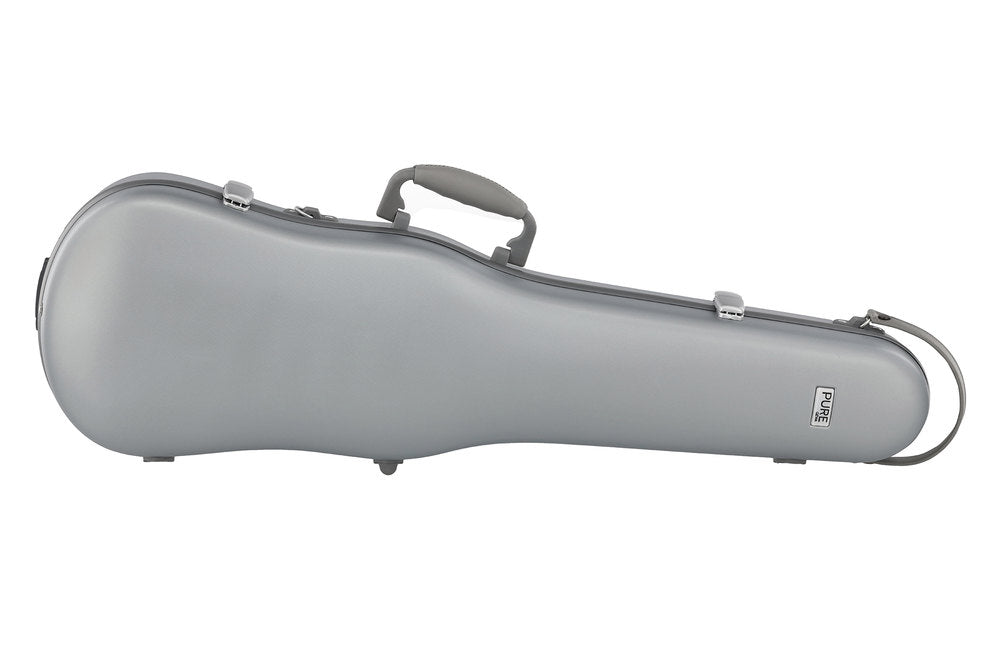 GEWA Polycarbonate formkasse til violin 1/2-4/4, sølv
