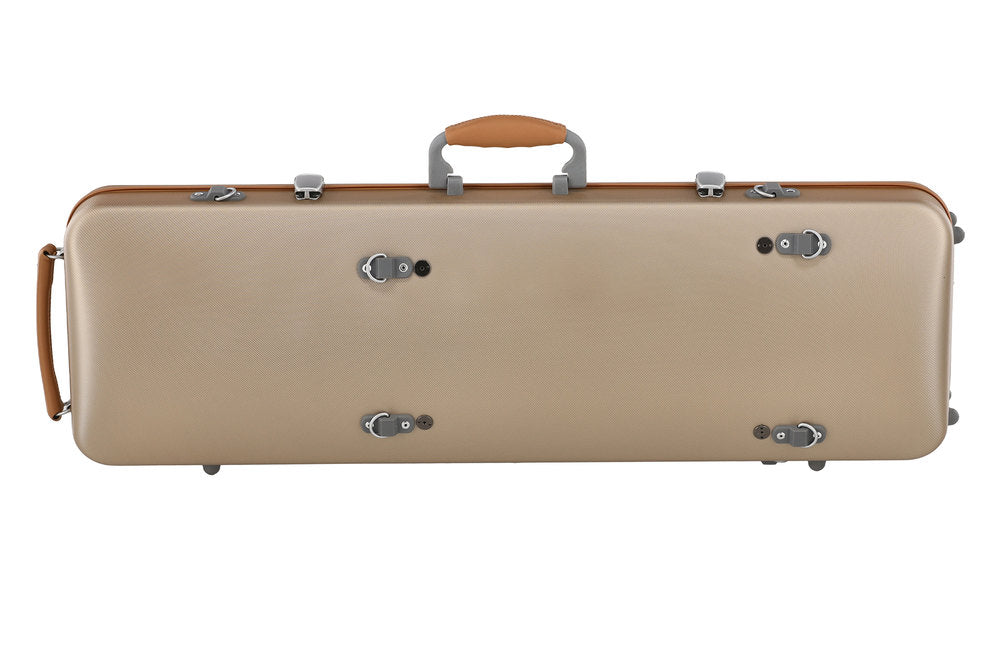 GEWA Polycarbonate violinkasse 1/2-4/4, guld
