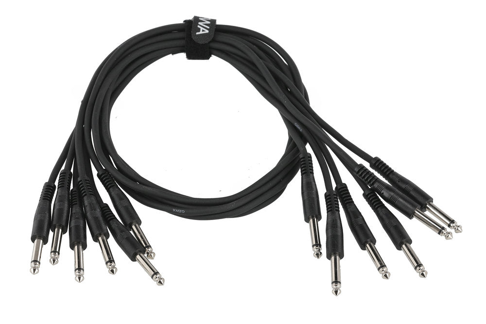 GEWA Basic Line patchkabel 0,9 m, lige mono-jack, 6 stk.