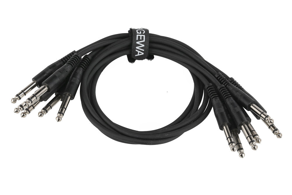 GEWA Basic Line patchkabel 0,6 m, lige stereo-jack, 6 stk.