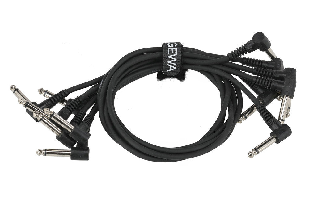 GEWA Basic Line patchkabel 0,6 m, vinklet mono-jack, 6 stk.