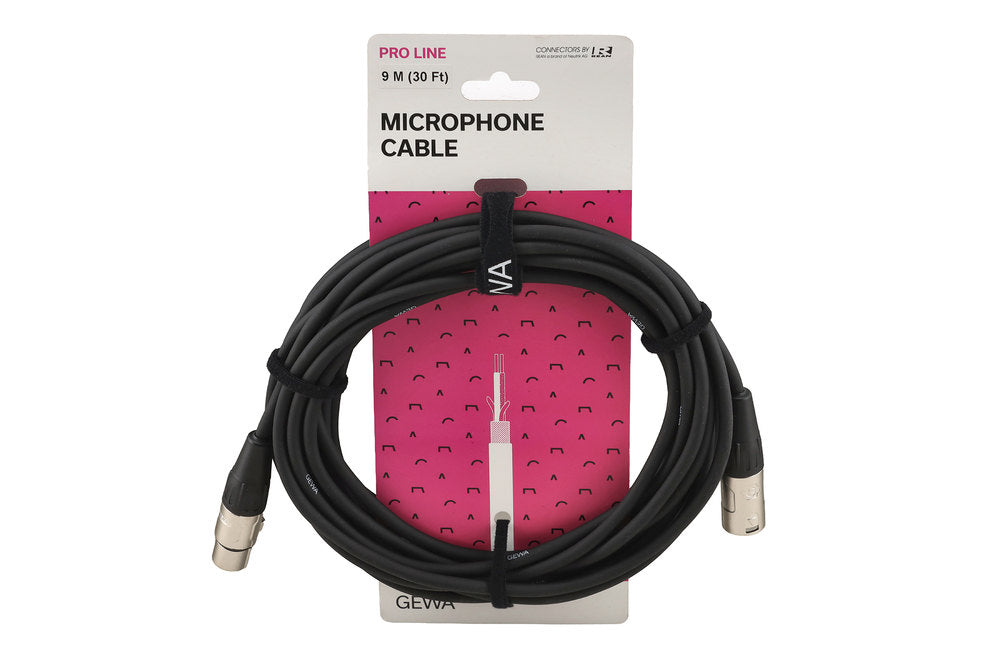 GEWA Pro Line mikrofonkabel 9 m, XLR-hun til XLR-han
