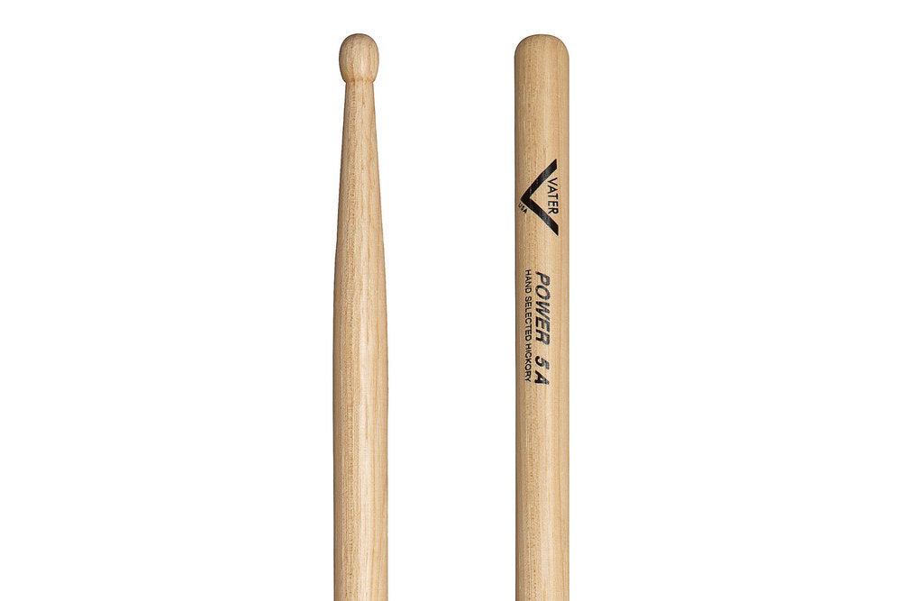 Vater Power 5A trommestikker, hickory, træspids