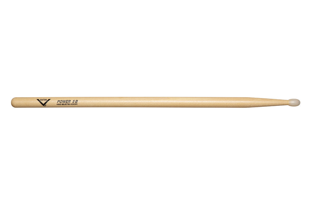 Vater Power 5B trommestikker, hickory, nylonspids