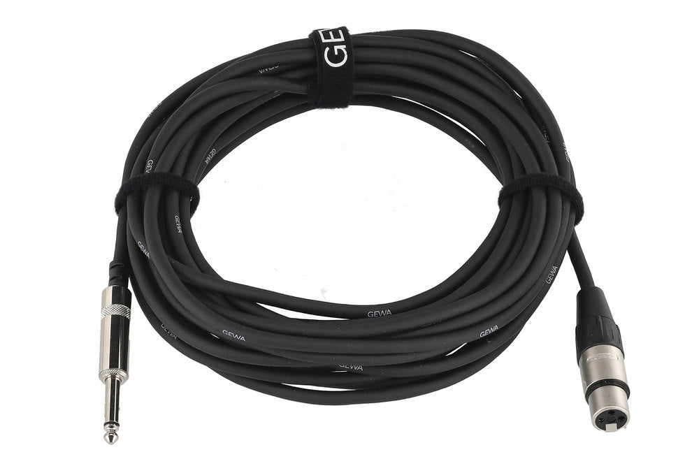 GEWA Pro Line mikrofonkabel 9 m, XLR-hun til mono-jack
