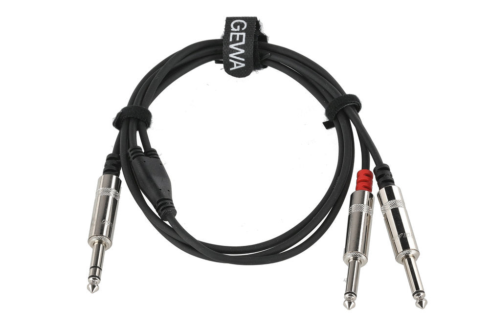 GEWA Pro Line insert-kabel 1,5 m, stereo-jack til 2 x mono-jack