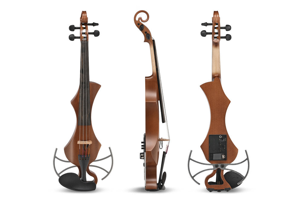 GEWA Novita 3.0 el-violin, 4 strenge, guldbrun