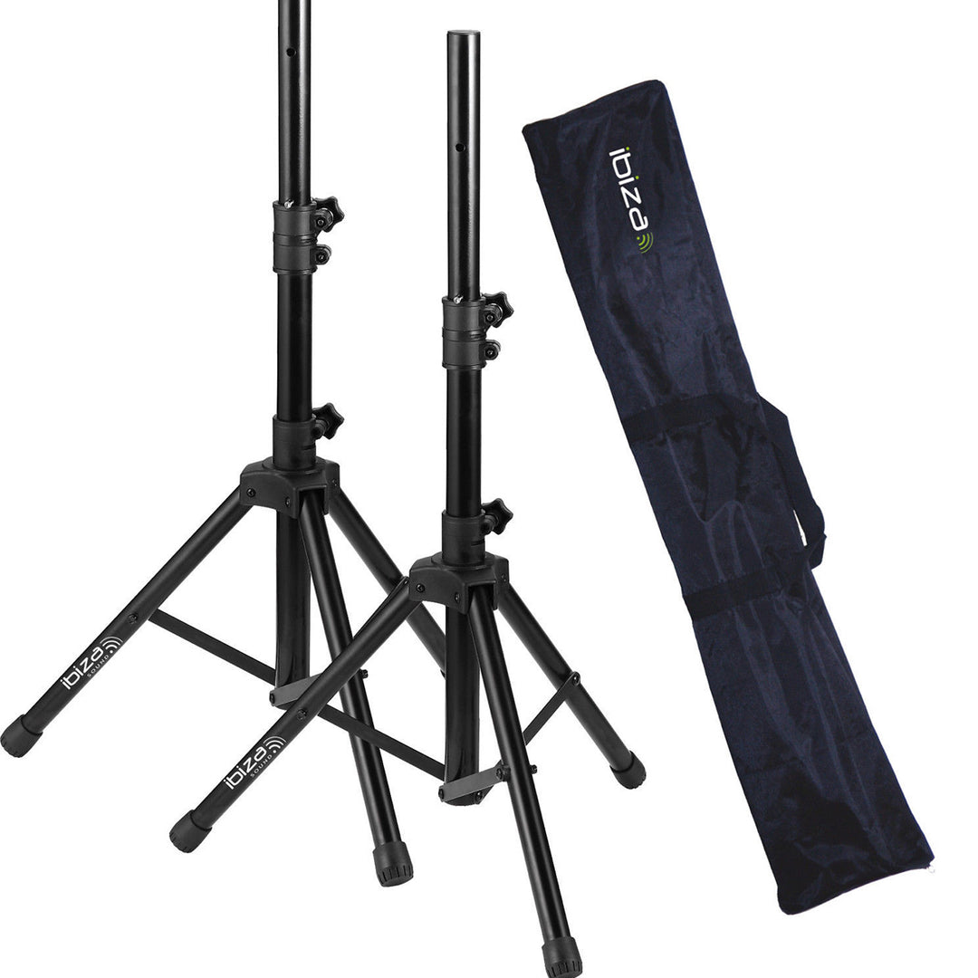 Ibiza - Højttalerstativer med taske Bundle (30kg, 1,20m)