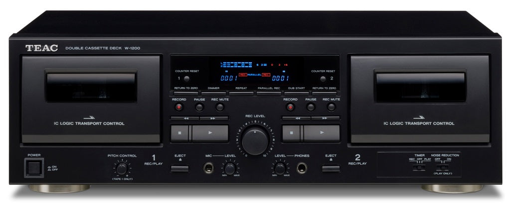 TEAC W-1200 Dobbelt Kassette Afspiller (Sort)
