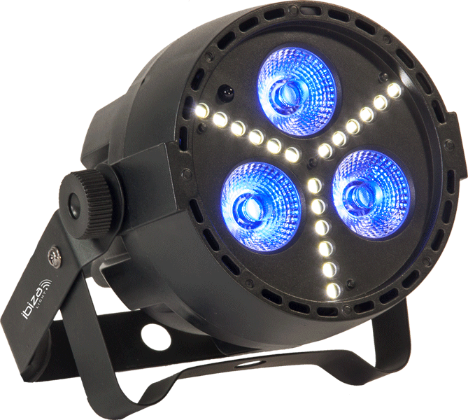 Ibiza LED PAR Lampe RGBW m. Strobe (15W)