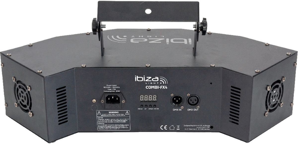 Ibiza Starwash 3-i-1 Diskolys med DMX