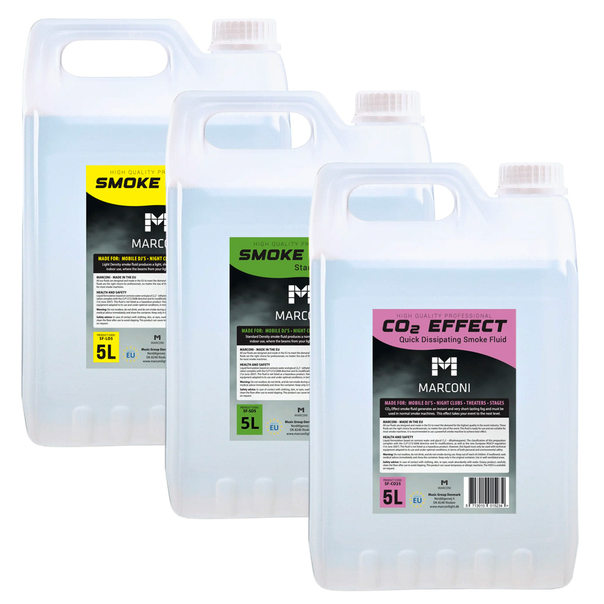 3 x 5L Røgvæske (Mix Pack)