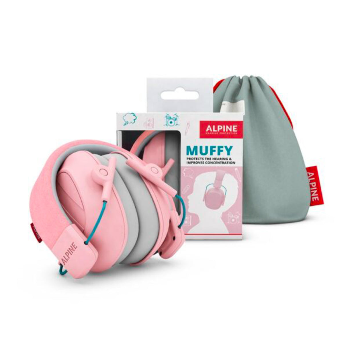 Alpine Muffy Mk2 Høreværn til børn (Pink)
