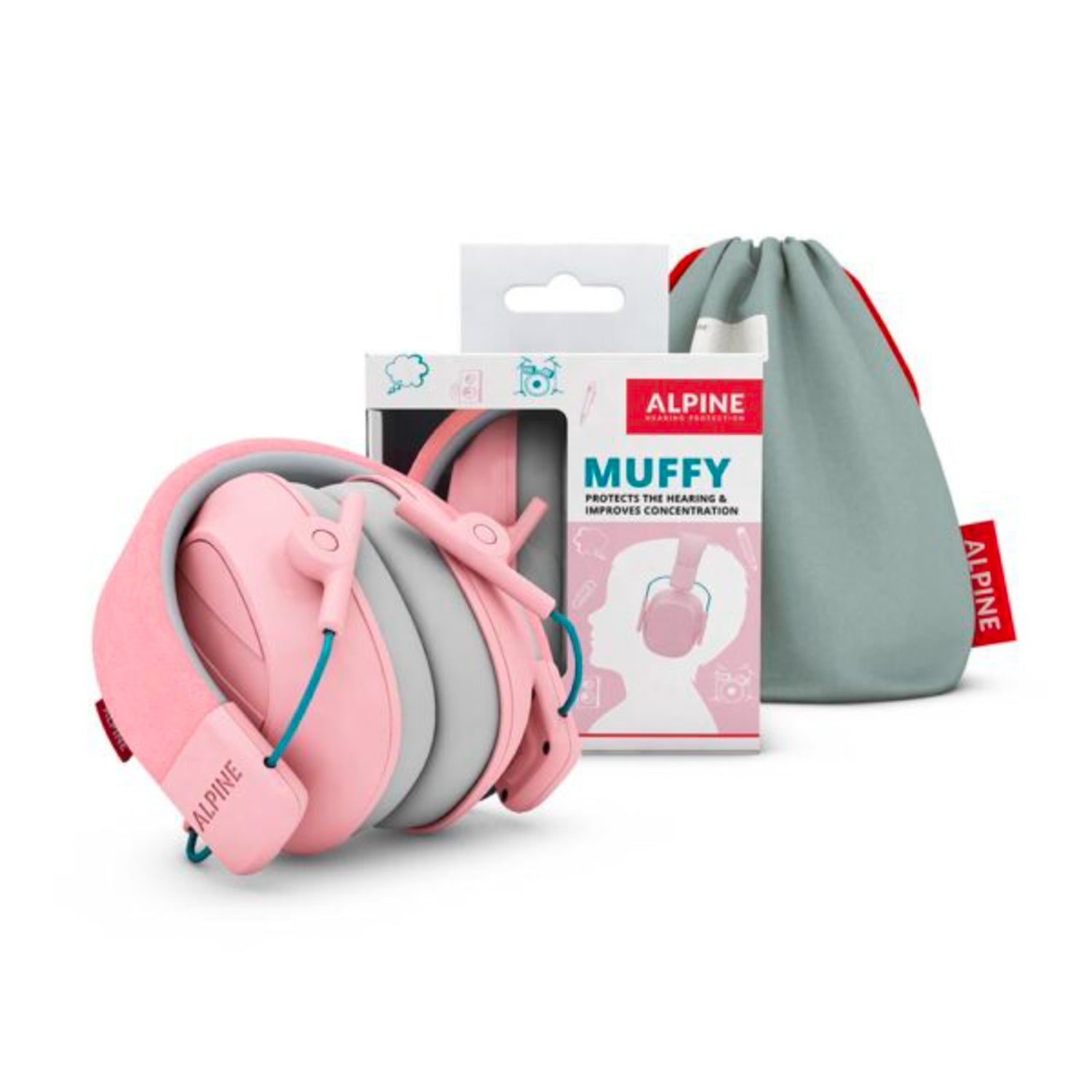 Alpine Muffy Mk2 Høreværn til børn (Pink)
