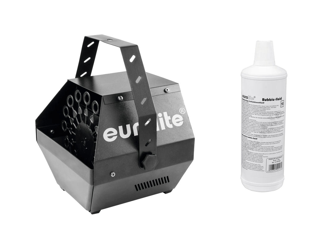 EUROLITE Set B-100 Bubble Machine black DMX + Bubble Fluid 1l