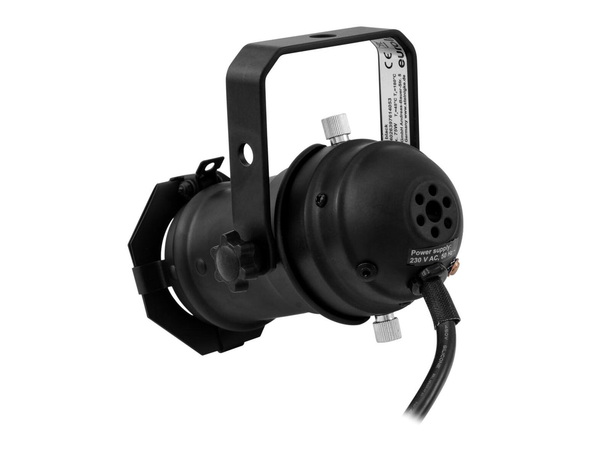 EUROLITE Set PAR-16 Spot GU-10 black + GU-10 230V LED SMD 7W 3000K