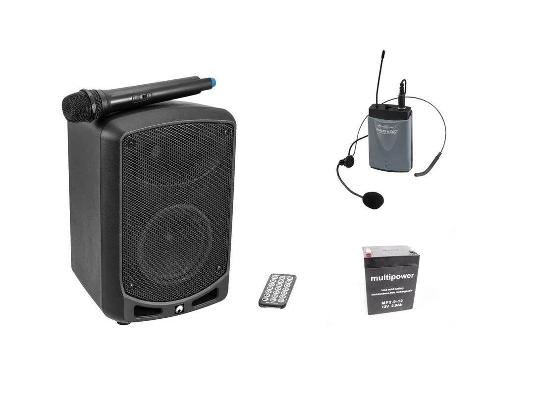 OMNITRONIC Set WAMS-65BT + Bodypack transmitter incl. headset + Battery
